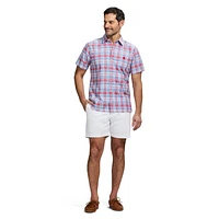 IZOD MADRAS S/S WOVEN