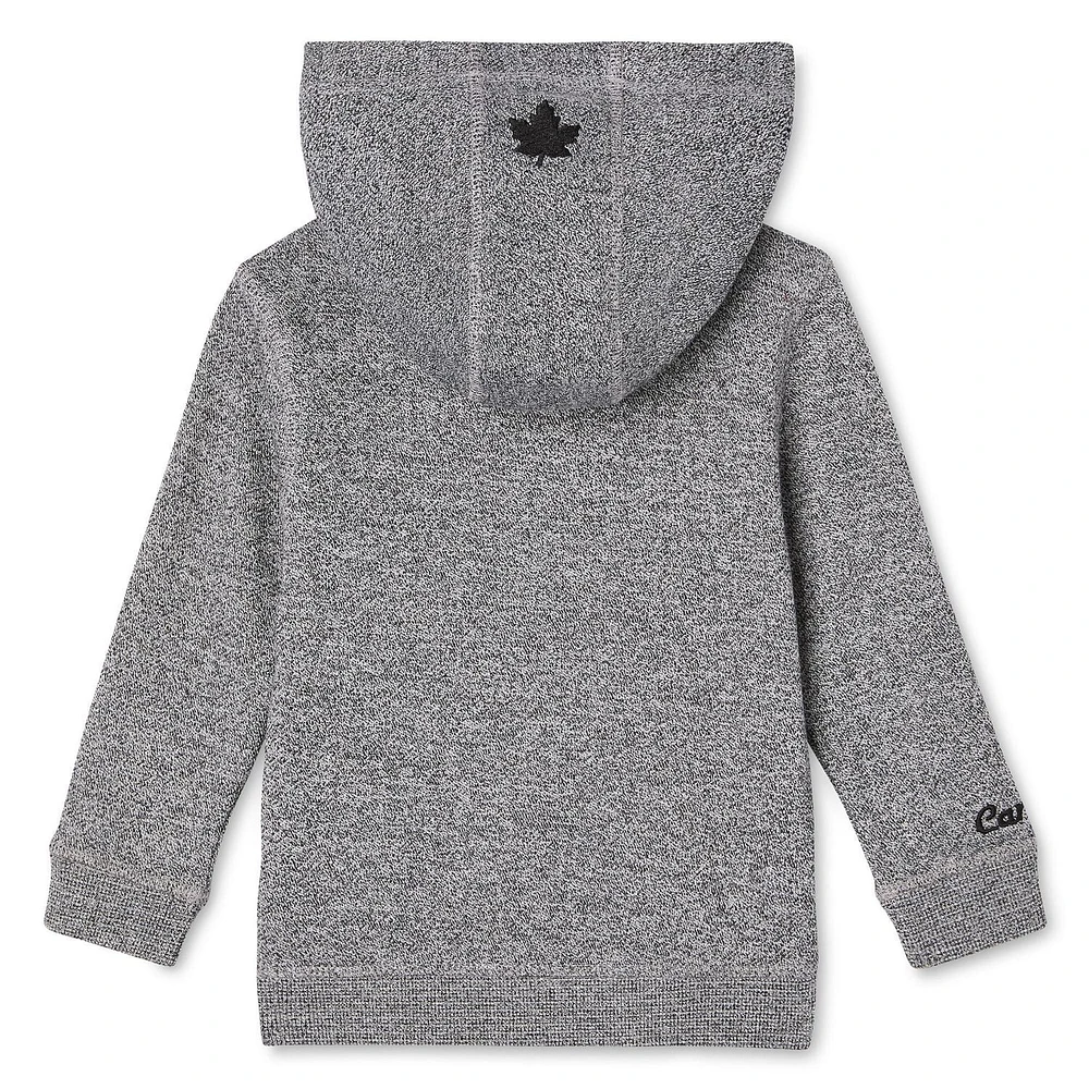 Haut à capuchon zippé sur la longueur Canadiana collection non genrée pour tout-petits Tailles 2T-5T