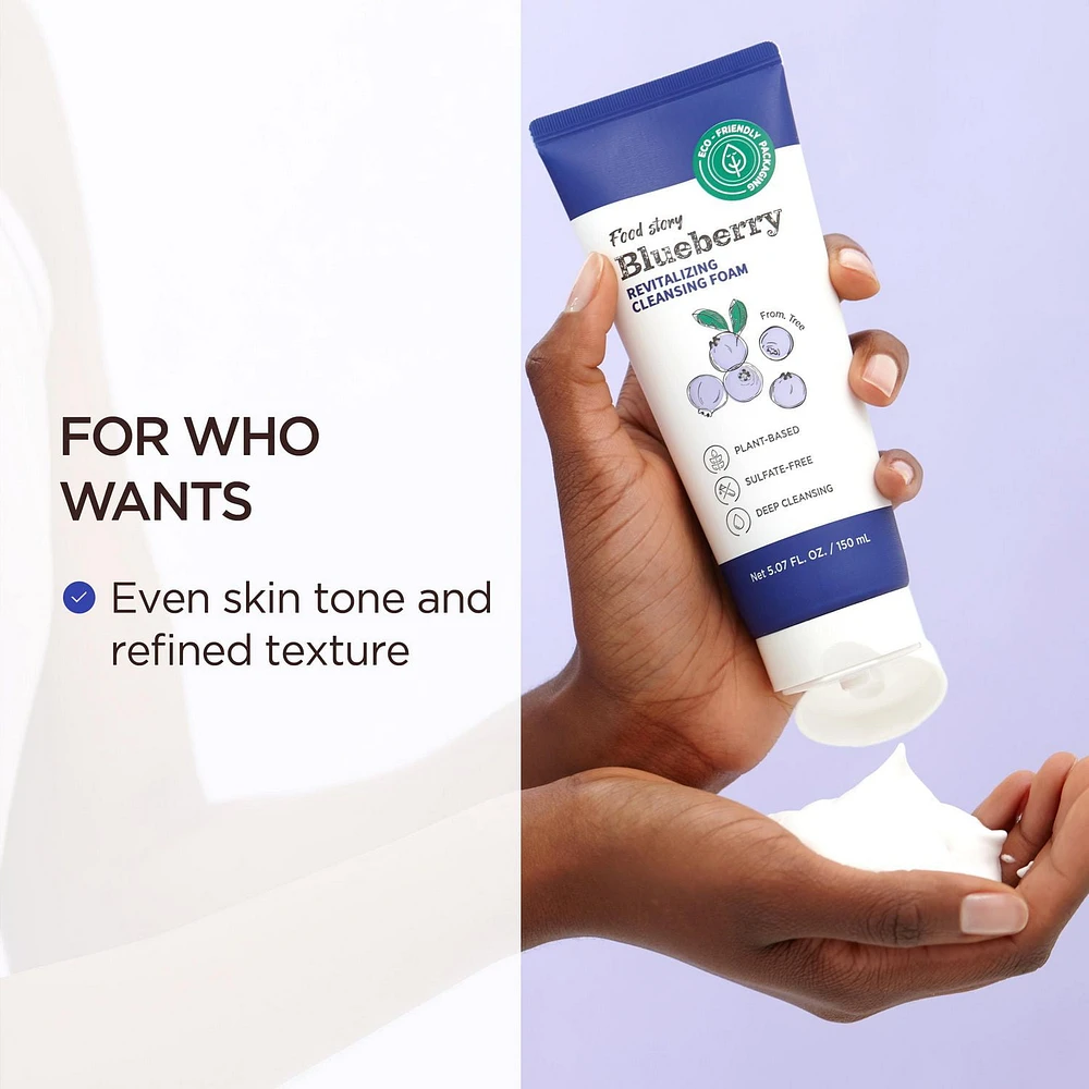 Food Story Mousse Nettoyante Revitalisante Myrtille