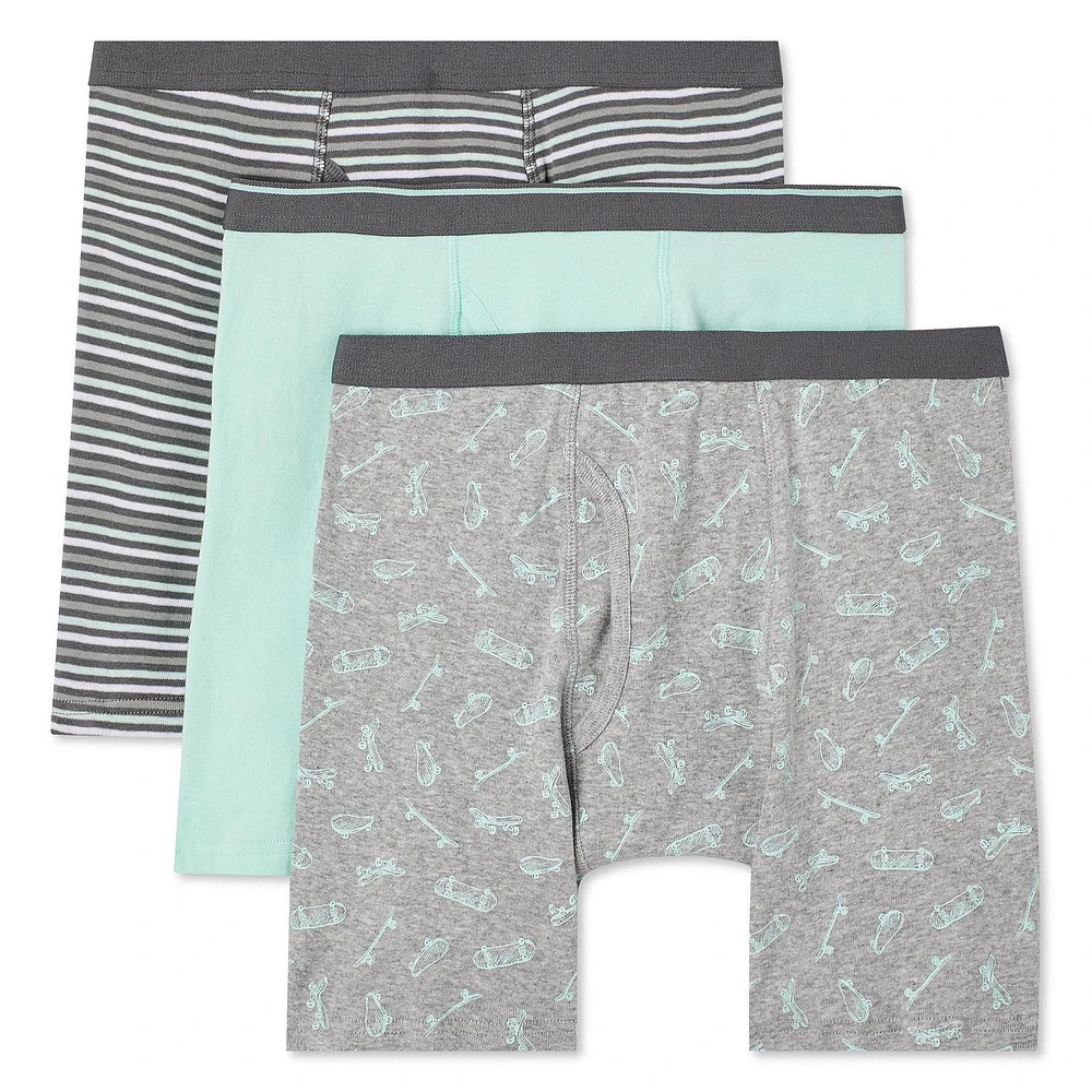 George Boys' Boxer Briefs 3-Pack, Sizes 4-14