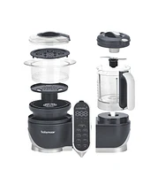 Babymoov Duo Meal Station - 5 in 1 Food Maker with Steam Cooker, Blend & Puree (grey), True cuisine for your Baby