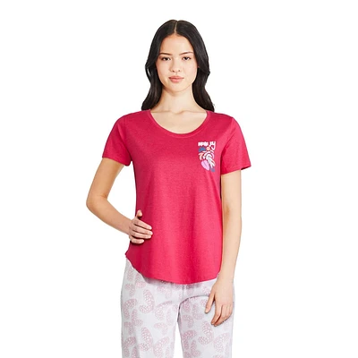 T-shirt de nuit à encolure dégagée George pour femmes