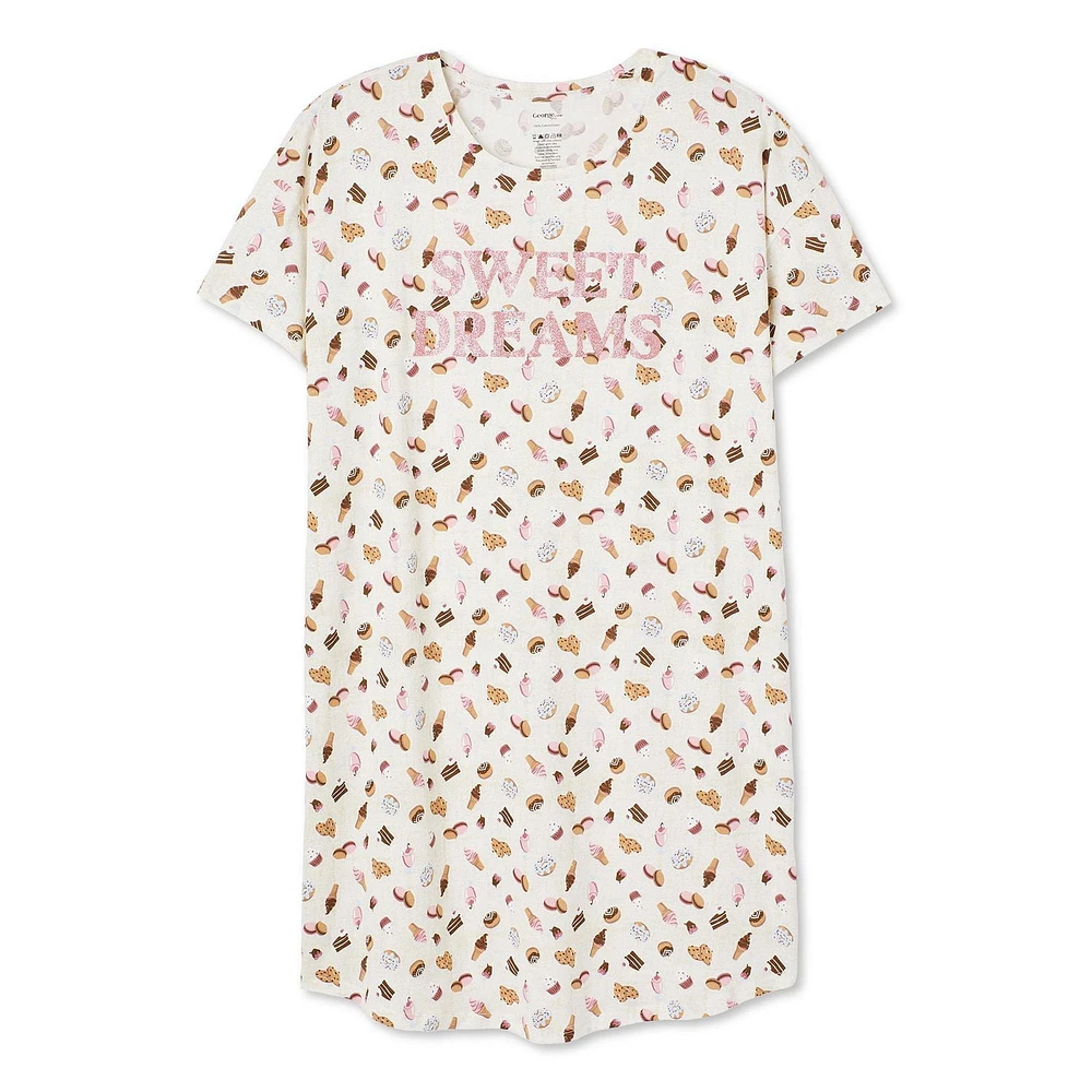 George Plus Women's Crew Neckline Nightshirt