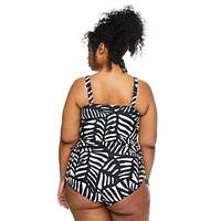 George Women's Plus Ruched Tankini, Sizes 1X-3X