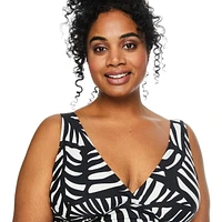 George Women's Plus Triangle Swim Top, Sizes 1X-3X