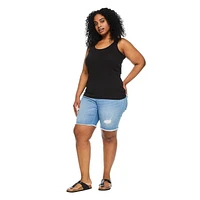 George Women's Plus Rib Tank, Sizes 1X-4X