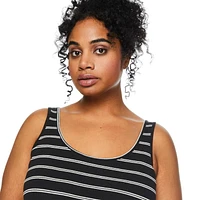 George Women's Plus Rib Tank, Sizes 1X-4X