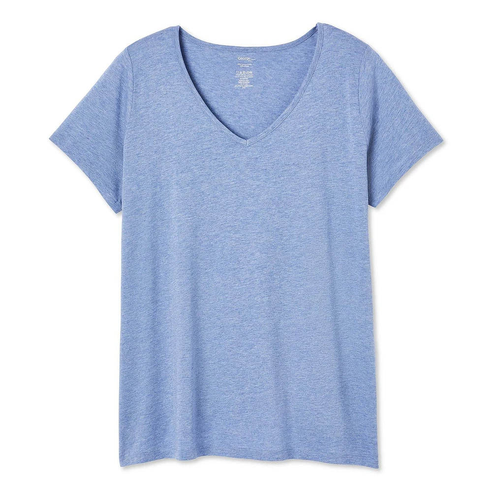 George Women's Plus V-Neckline Tee, Sizes 1X-4X
