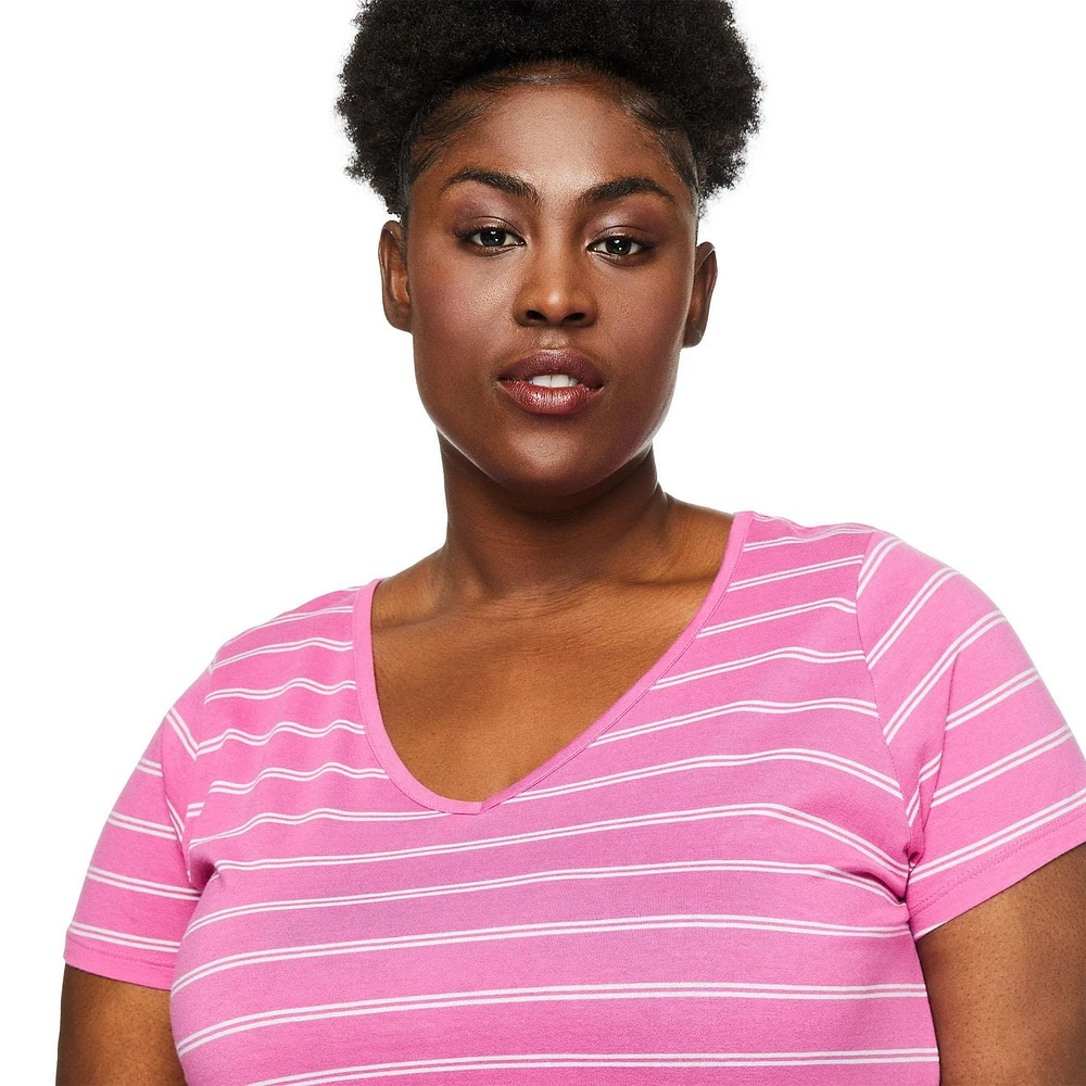 T-shirt avec encolure en V George Plus pour femmes