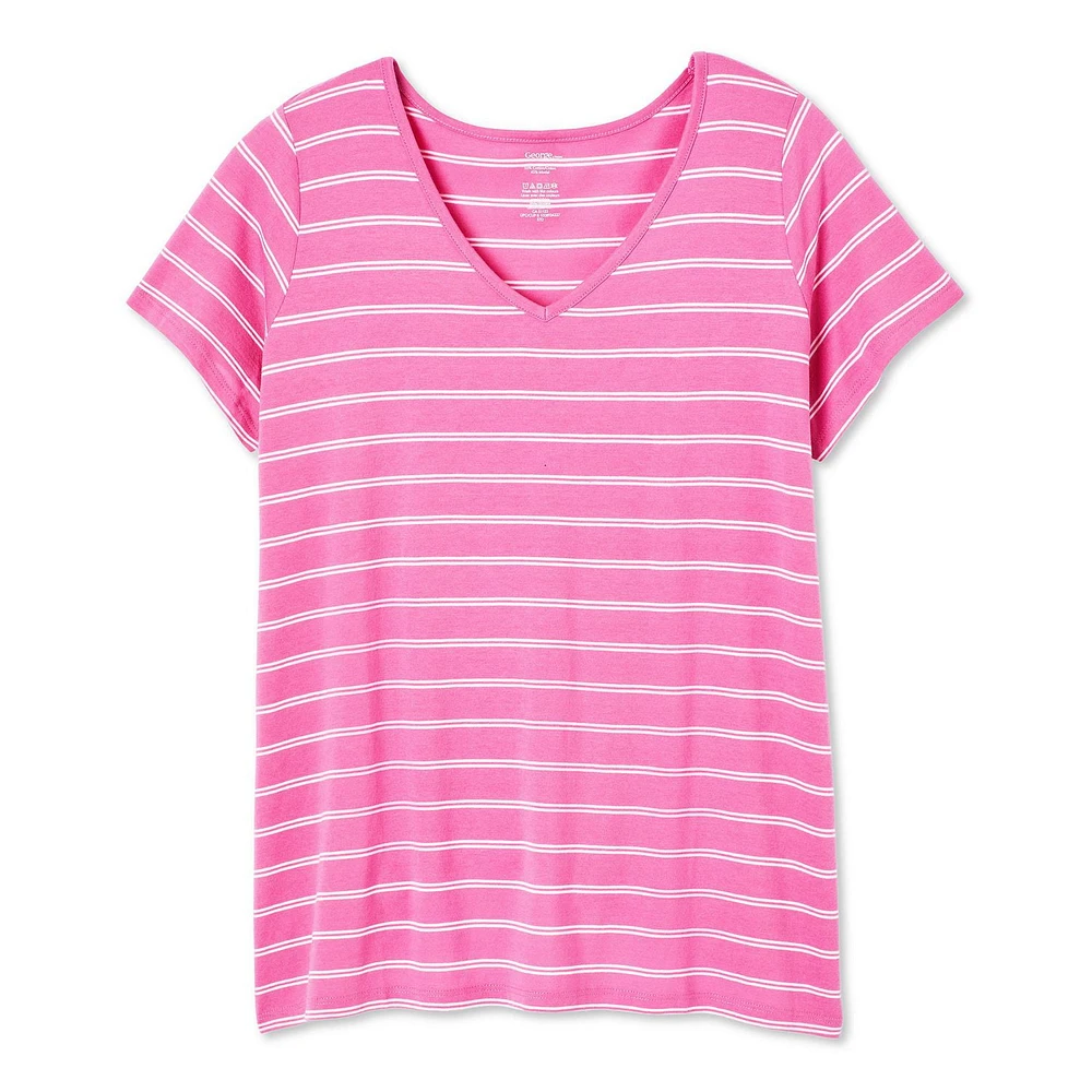 T-shirt avec encolure en V George Plus pour femmes