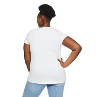 T-shirt avec encolure en V George Plus pour femmes Tailles 1X-4X