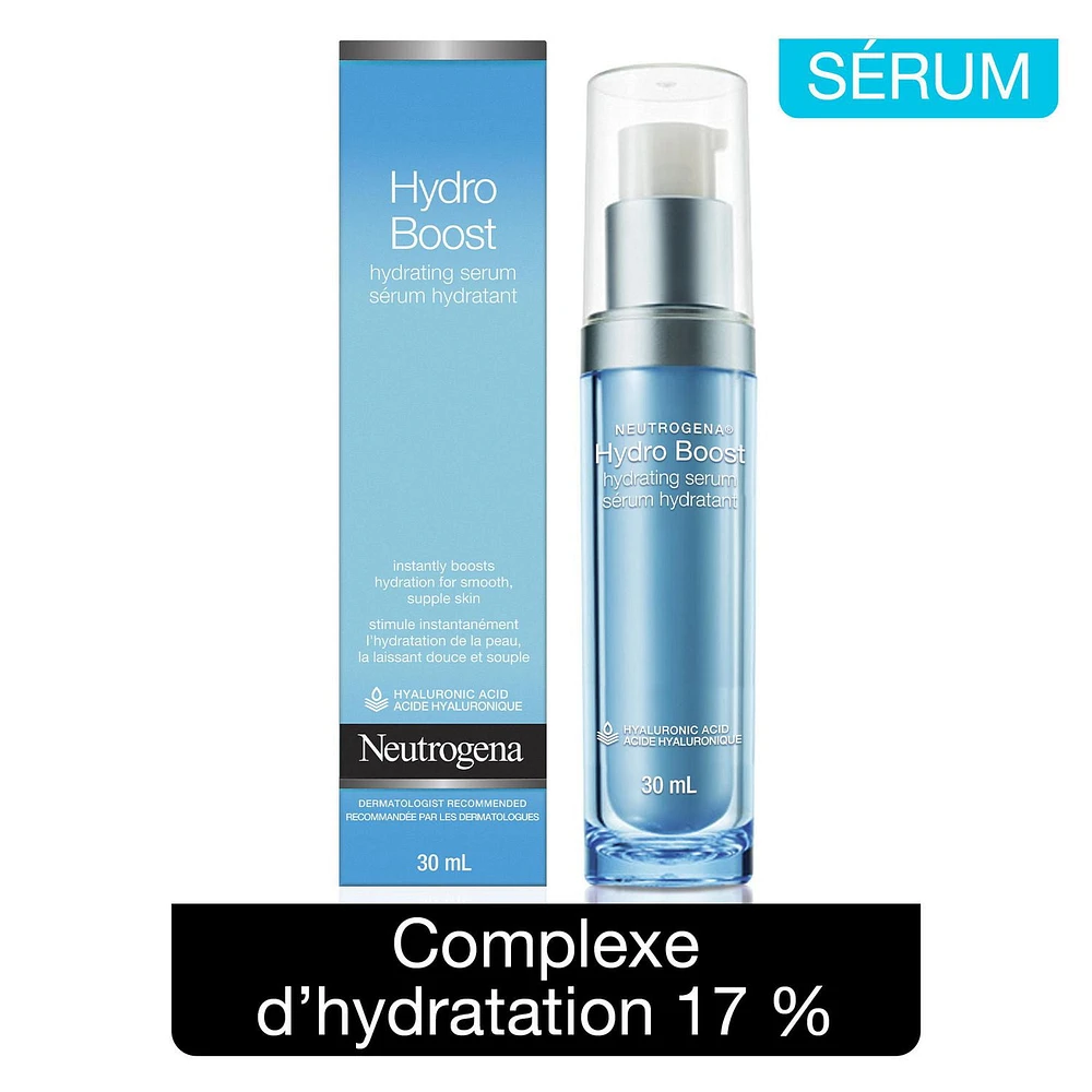 Neutrogena Hydro Boost Serum for Face with Hydrating Hyaluronic Acid, Non-Comedogenic and Oil-Free