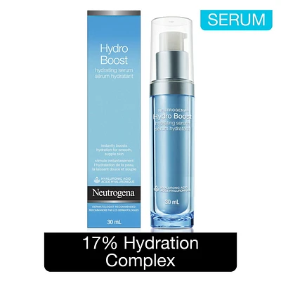 Neutrogena Hydro Boost Serum for Face with Hydrating Hyaluronic Acid, Non-Comedogenic and Oil-Free