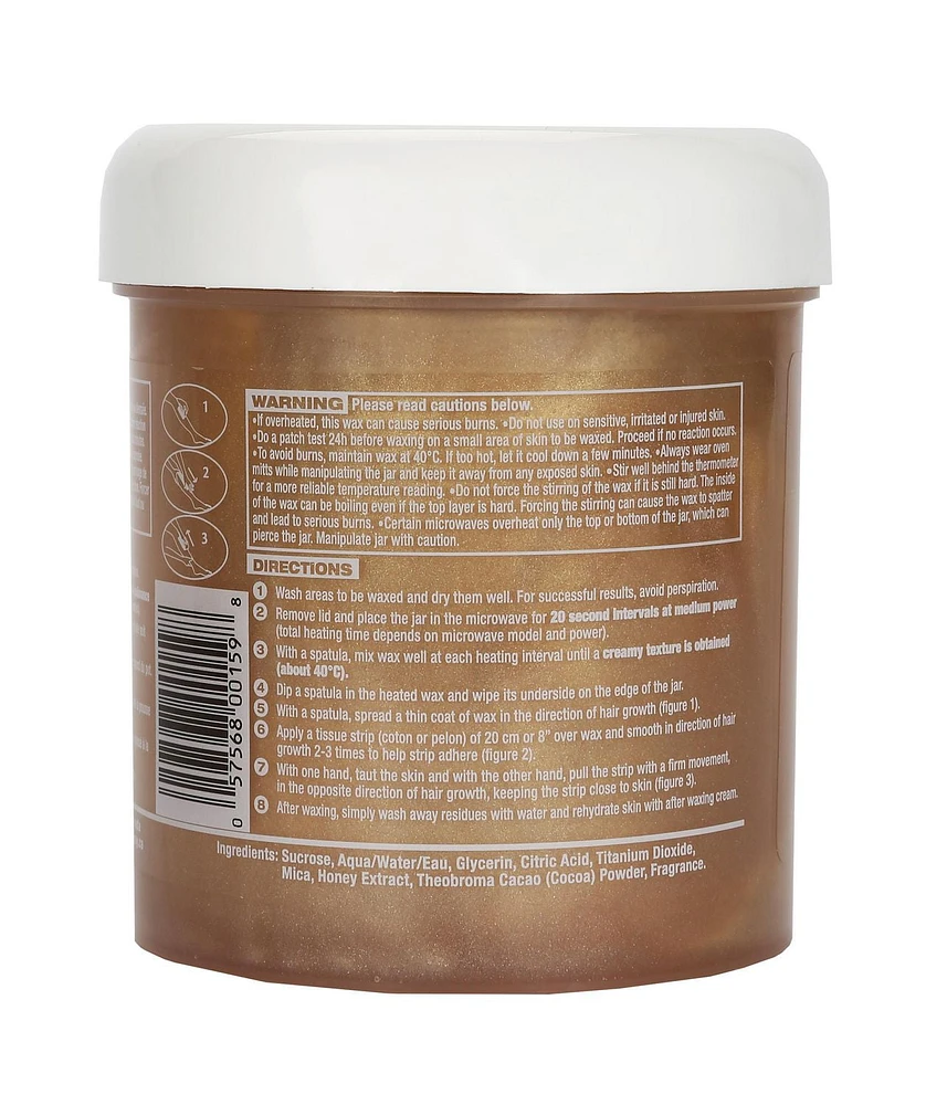 Hair-Away Satin Sugar Wax Honey and Cocoa - 600 g, Sugar wax honey and cocoa.