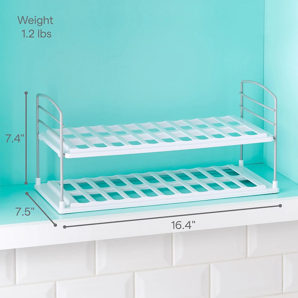 UpSpace Water Bottle Organizer, 2-Shelf Wide