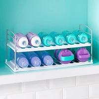 UpSpace Water Bottle Organizer, 2-Shelf Wide