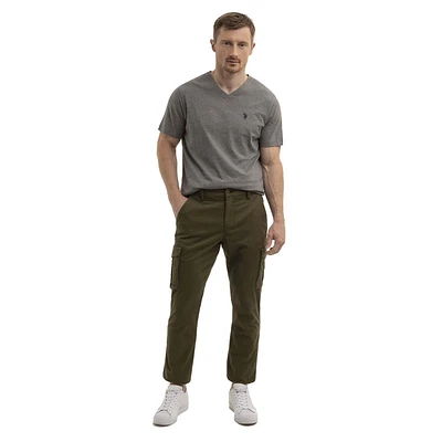 U.S. Polo Assn. Pantalon cargo droit et slim pour hommes