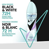 Degree UltraClear Black+White Pure Fresh Dry Spray Antiperspirant, 107g Dry Spray