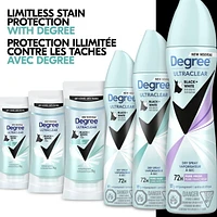 Degree UltraClear Black+White Pure Fresh Dry Spray Antiperspirant, 107g Dry Spray