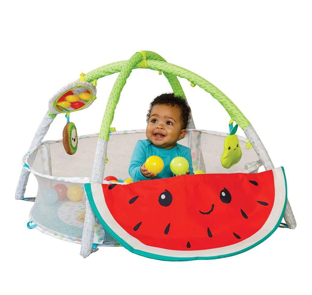 Infantino 4-in-1 Jumbo Activity Gym & Ball Pit, Fruit