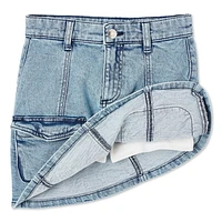 Justice Girls' Denim Cargo Skirt