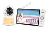 VTech RM7754HD Smart Wi-Fi Video Baby Monitor with 7” display and 1080p HD Camera, Built-in night light & 1 Camera, White