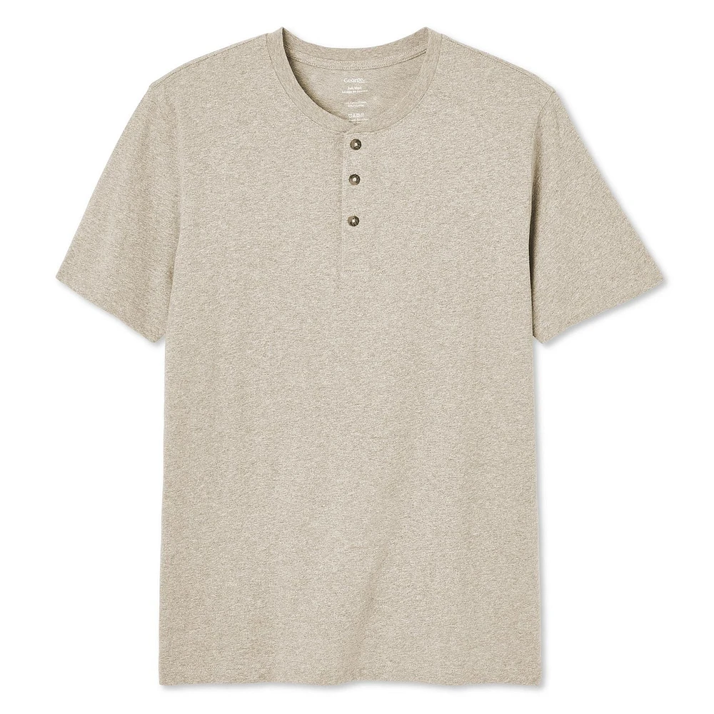 T-shirt henley George pour hommes
