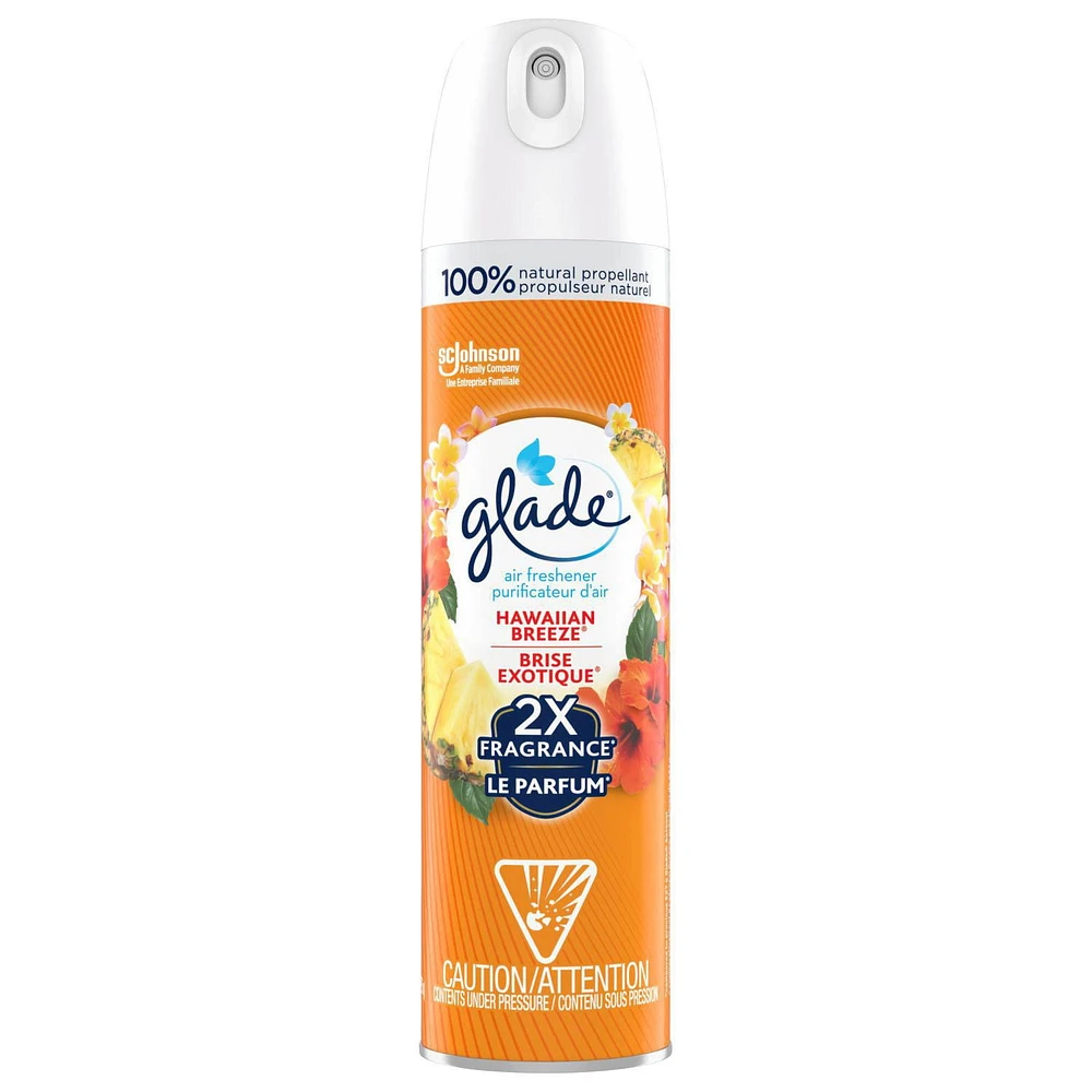 Glade® Air Freshener Odor Fighting Room Spray, Hawaiian Breeze, 235g