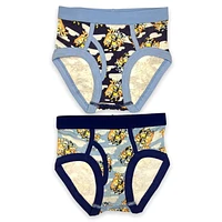 Bluey  Slip garçon. Ces sous-vêtements pour petits garçons sont livrés dans un pack de 4 et ont une bande elastique à la taille et autour de la jambe et Tailles 2T à 4T