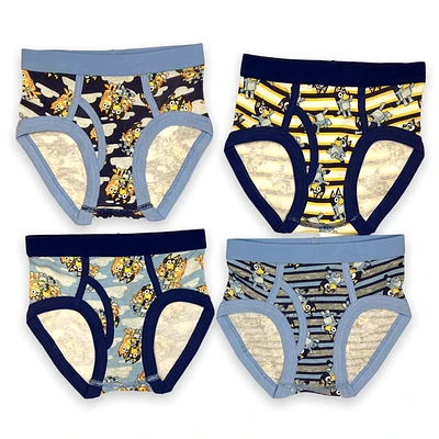 Bluey  Slip garçon. Ces sous-vêtements pour petits garçons sont livrés dans un pack de 4 et ont une bande elastique à la taille et autour de la jambe et Tailles 2T à 4T