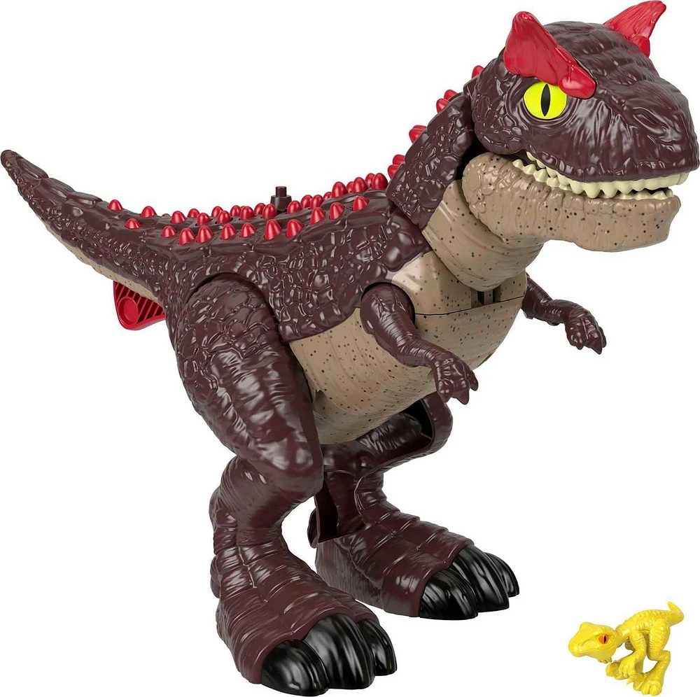 Imaginext Jurassic World Carnotaurus Dinosaur Toy with Spike Strike Action, 2-Piece Preschool Toys, Ages 3 - 8Y