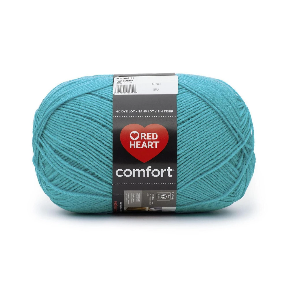 Red Heart® Comfort® Yarn, Solid, Acrylic #4 Medium, 16oz/454g, 867 Yards