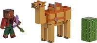 Minecraft Noor and Camel Toys, 2-Pack of Action Figures, Gifts for Kids