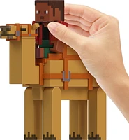 Minecraft Noor and Camel Toys, 2-Pack of Action Figures, Gifts for Kids