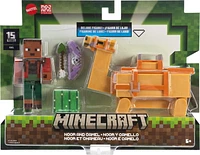 Minecraft Noor and Camel Toys, 2-Pack of Action Figures, Gifts for Kids