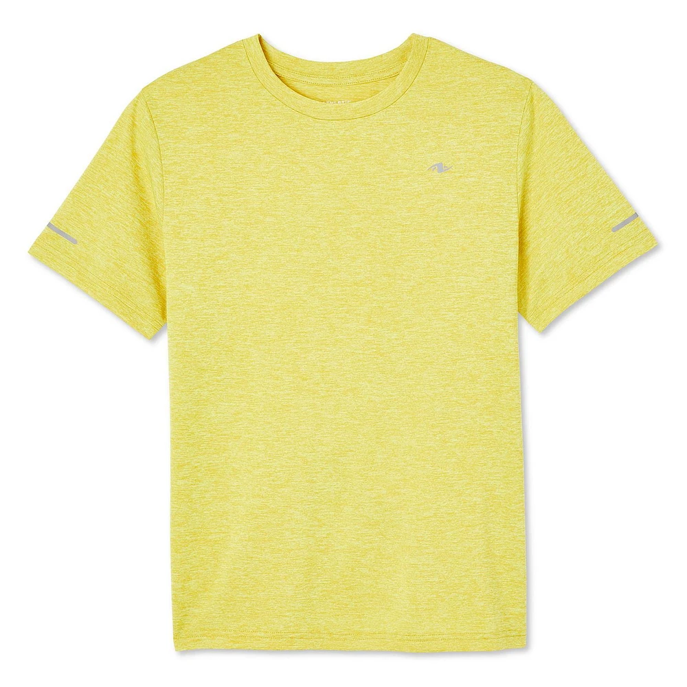 T-shirt technique à manches courtes Athletic Works pour garçons Tailles TP–TG