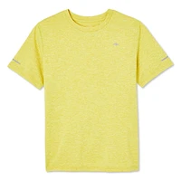 T-shirt technique à manches courtes Athletic Works pour garçons Tailles TP–TG