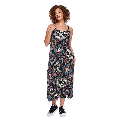 Paisley Sky Maternity Nursing Maxi Dress, Sizes S-XXL
