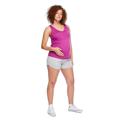 Paisley Sky Maternity OTB Dolphin Utility Short, Sizes S-XXL