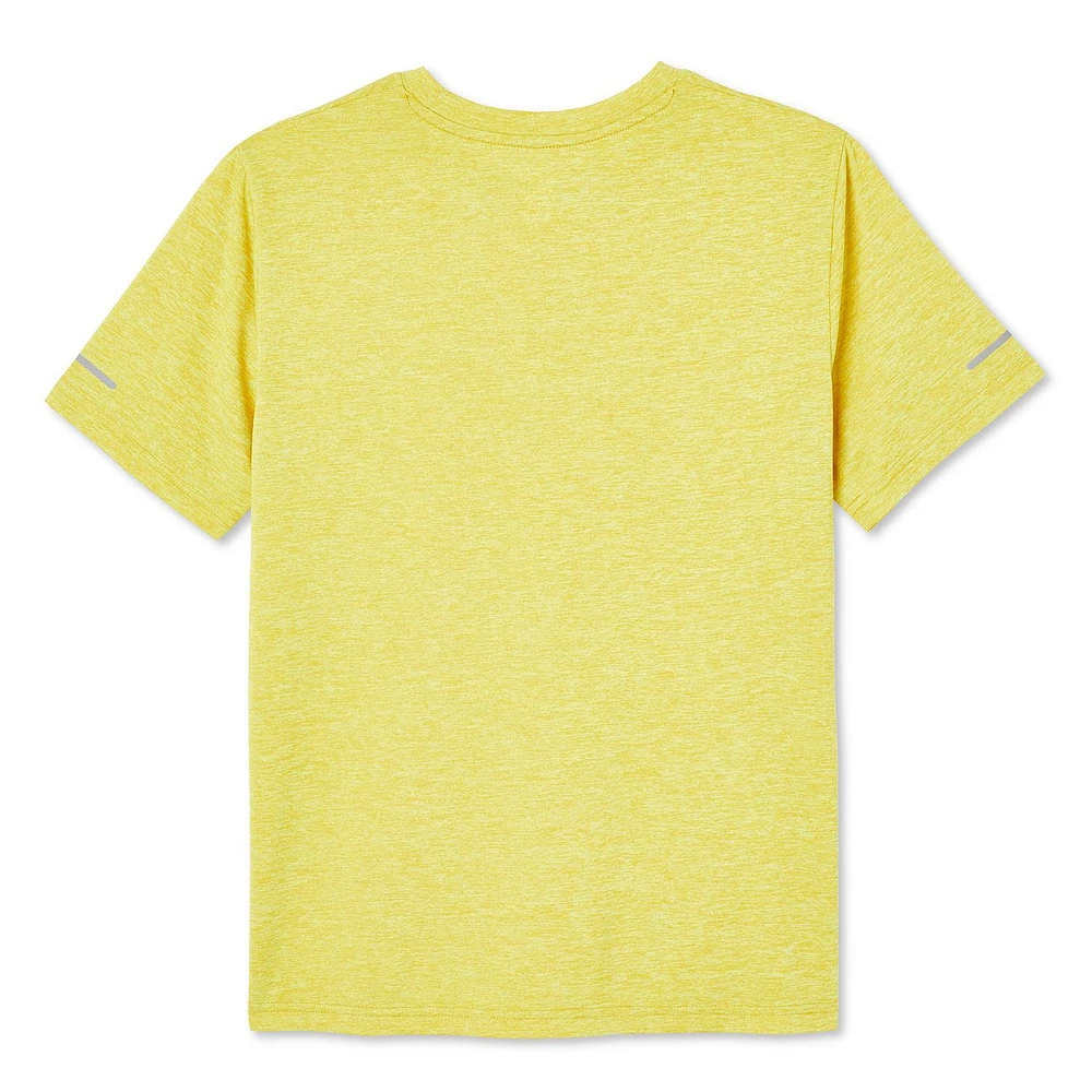 T-shirt technique à manches courtes Athletic Works pour garçons Tailles TP–TG
