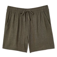 Short en mélange de lin Iyla pour femmes Tailles TP–TTG