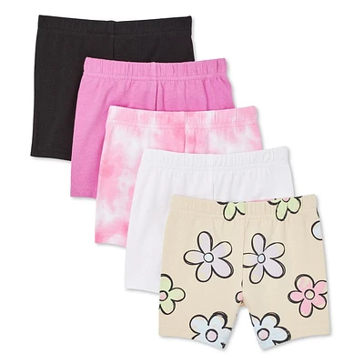 George Baby Girls' Bike Short 5-Pack