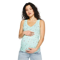 Débardeur à col henley avec boutons pression Paisley Sky Maternit