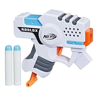 Nerf Roblox Strucid: Boom Strike Dart Blaster, Pull-Down Priming Handle, 2 Nerf Elite Darts, Code To Unlock In-Game Virtual Item