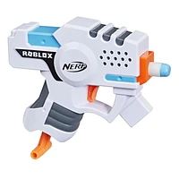 Nerf Roblox Strucid: Boom Strike Dart Blaster, Pull-Down Priming Handle, 2 Nerf Elite Darts, Code To Unlock In-Game Virtual Item