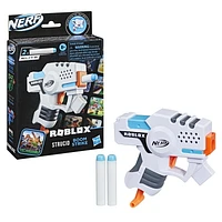 Nerf Roblox Strucid: Boom Strike Dart Blaster, Pull-Down Priming Handle, 2 Nerf Elite Darts, Code To Unlock In-Game Virtual Item