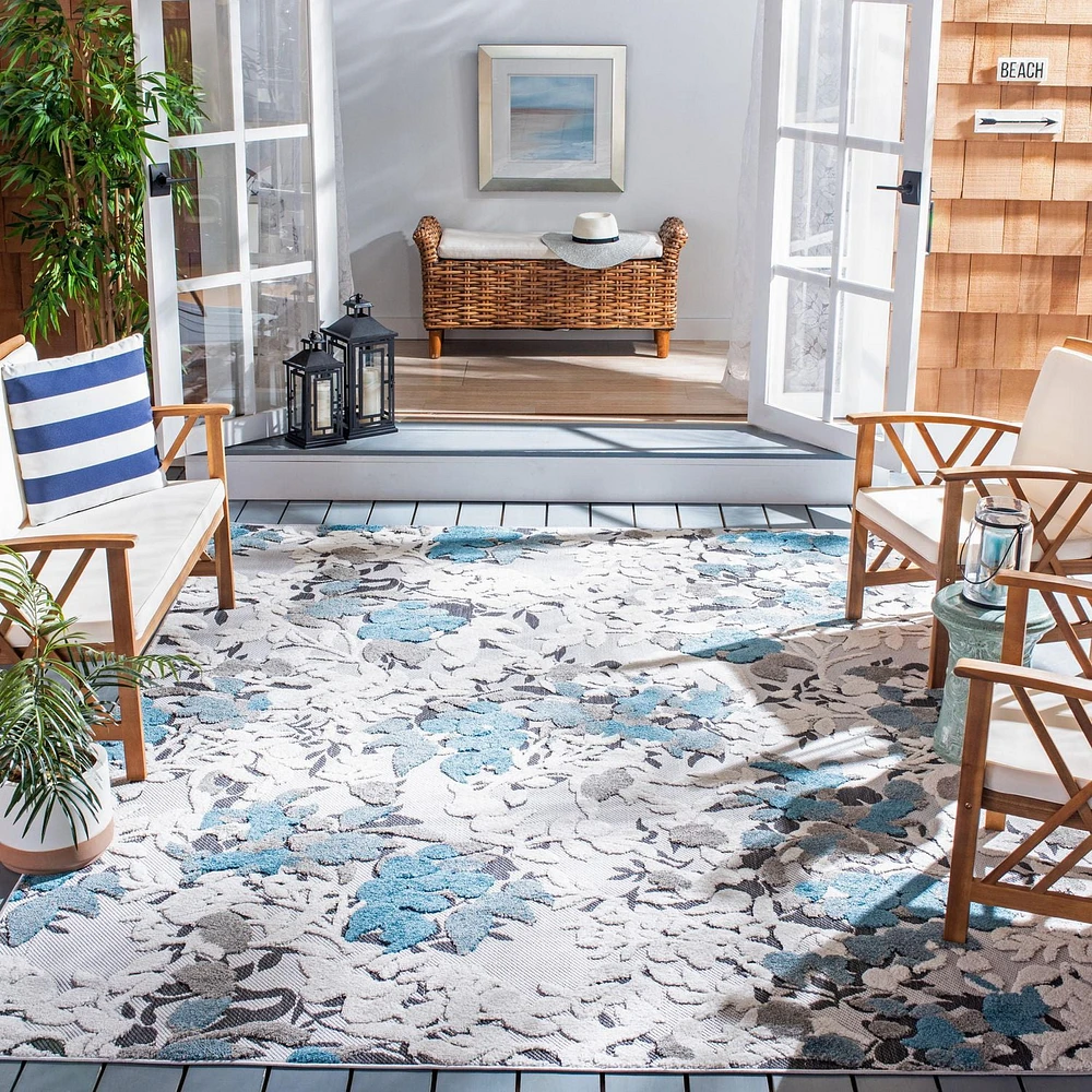 SAFAVIEH Cabana Janella Floral Indoor/Outdoor Area Rug