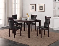 K Living Jenny Solid Wood Dining Table in Espresso