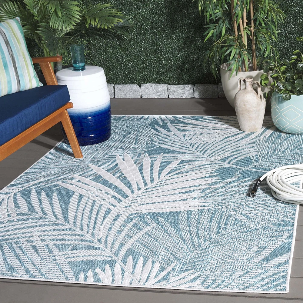 SAFAVIEH Beach House Declan Botanical Indoor/Outdoor Area Rug