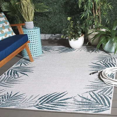 SAFAVIEH Beach House Cherlyn  Botanical Indoor/Outdoor Area Rug